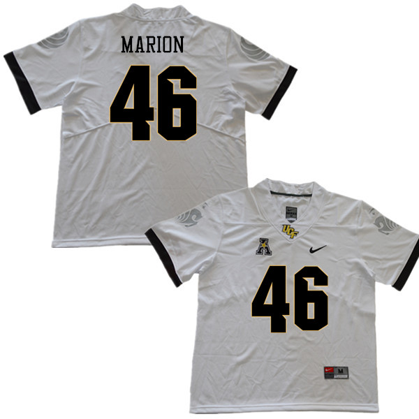 Men #46 Nykie Marion UCF Knights College Football Jerseys Sale-White